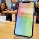 An iPhone X for sale at the Apple Store on New York’s Fifth Avenue in November 2017.